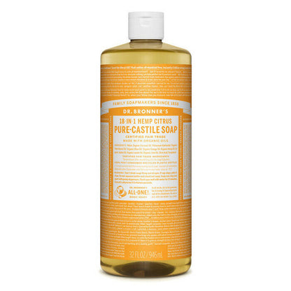 NEW Dr. Bronner'S Hemp Pure-Castile Soap Liquid 946Ml 18-In-1 All Scent Bronners