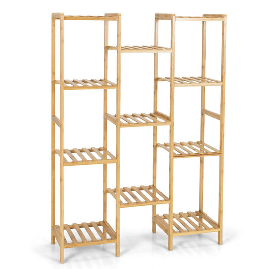 9/11-Tier Bamboo Plant Stand for Living Room Balcony Garden