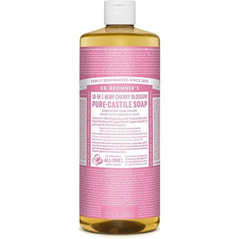 NEW Dr. Bronner'S Hemp Pure-Castile Soap Liquid 946Ml 18-In-1 All Scent Bronners