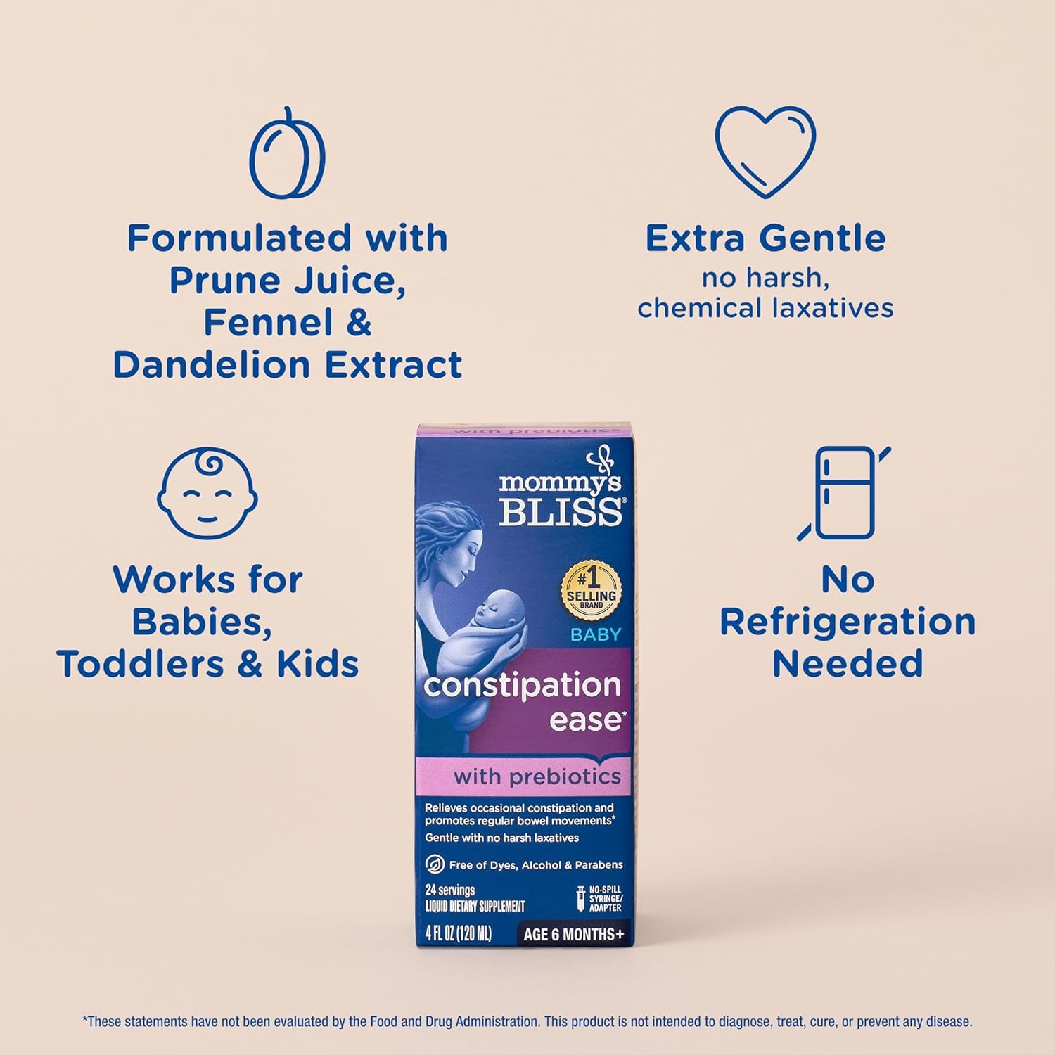 - Constipation Ease - 4 FL OZ Bottle