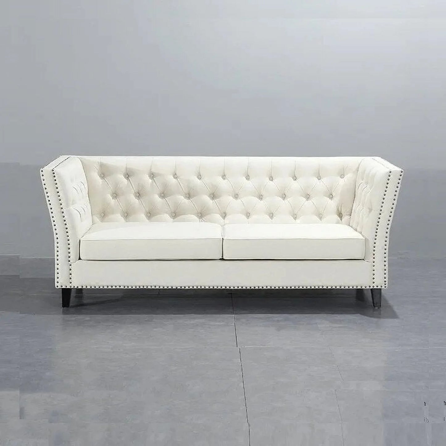American Style Synthetic Leather 2 Seater Sofa Couch Living Room Furniture Luxury Chesterfield Sofas Set
