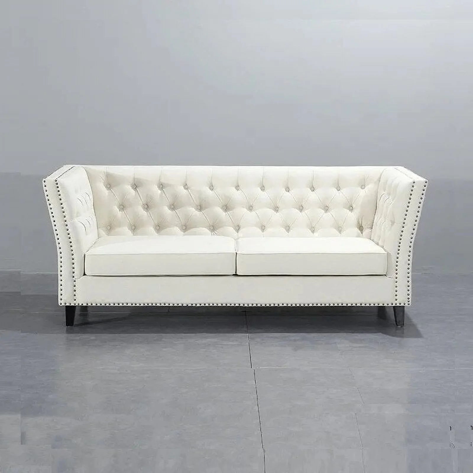 American Style Synthetic Leather 2 Seater Sofa Couch Living Room Furniture Luxury Chesterfield Sofas Set