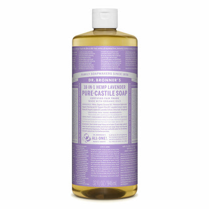 NEW Dr. Bronner'S Hemp Pure-Castile Soap Liquid 946Ml 18-In-1 All Scent Bronners