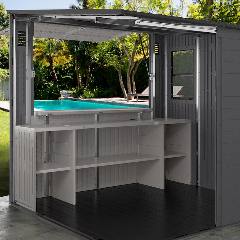 8-Ft X 7-Ft Resin Shed Resin Storage Shed (Floor Included)