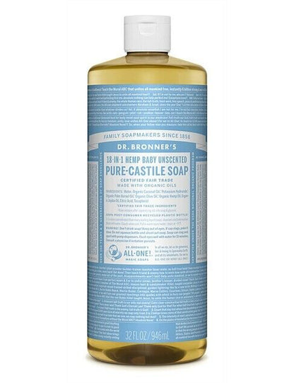 NEW Dr. Bronner'S Hemp Pure-Castile Soap Liquid 946Ml 18-In-1 All Scent Bronners