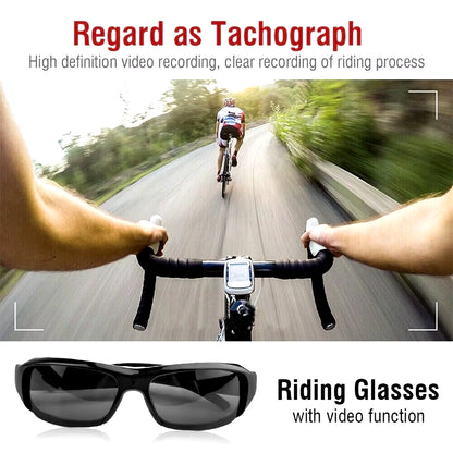 1080P HD Mini Camera Glasses Portable Camera DVR Video Recorder Outdoor Sports Camera Recorder Wearable Bike Smart Sunglasses