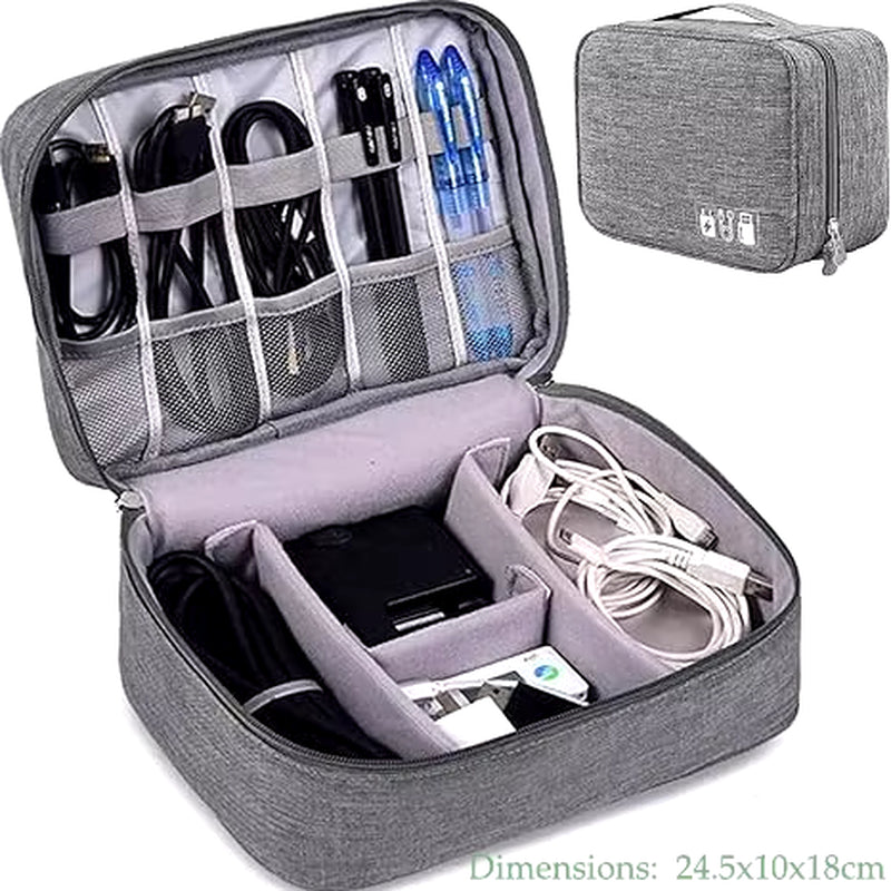 Cable Storage Bag Waterproof Digital Electronic Accessories Organizer Portable Travel Cable Organizer Case for Cable Charger
