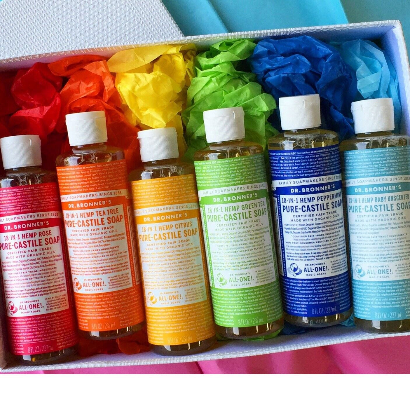 NEW Dr. Bronner'S Hemp Pure-Castile Soap Liquid 946Ml 18-In-1 All Scent Bronners
