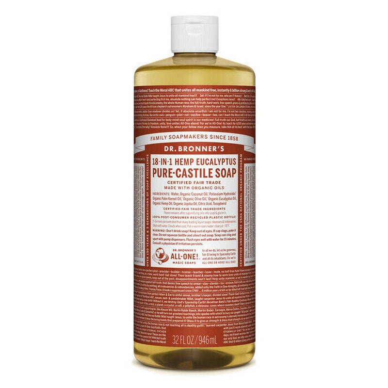 NEW Dr. Bronner'S Hemp Pure-Castile Soap Liquid 946Ml 18-In-1 All Scent Bronners