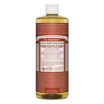 NEW Dr. Bronner'S Hemp Pure-Castile Soap Liquid 946Ml 18-In-1 All Scent Bronners