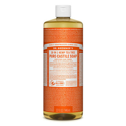 NEW Dr. Bronner'S Hemp Pure-Castile Soap Liquid 946Ml 18-In-1 All Scent Bronners