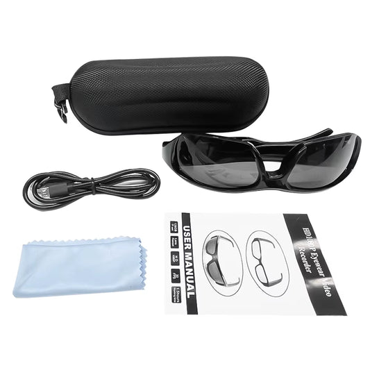1080P HD Mini Camera Glasses Portable Camera DVR Video Recorder Outdoor Sports Camera Recorder Wearable Bike Smart Sunglasses